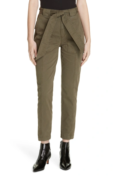 Rebecca Taylor Patrice Tapered Ankle Pants In Cadet