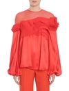 GIVENCHY GIVENCHY RUFFLE INSERT BLOUSE