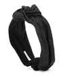 Jennifer Behr Marin Satin Headband In Black