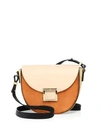 JASON WU MINI JAIME COLORBLOCK LEATHER SADDLE BAG,0400010154867