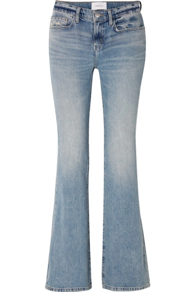 Current Elliott Current/elliott The Jarvis High-rise Flared Jeans In Hartley In Light Denim