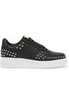 Nike Air Force 1 '07 Lx Embellished Textured-leather Sneakers In Gray