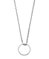 MAISON MARGIELA SILVER PERFORATED RING CHAIN NECKLACE