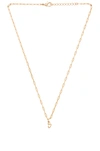 JOOLZ BY MARTHA CALVO JOOLZ BY MARTHA CALVO S INITIAL NECKLACE IN GOLD,JOOL-WL259