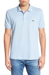 Lacoste L1212 Regular Fit Pique Polo In Blue