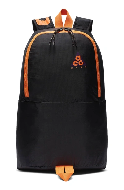 Nike Acg Packable Ripstop Backpack In Black