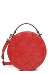 WELDEN MERIDIAN LEATHER CROSSBODY BAG - RED,RD17245A