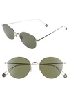 AHLEM MADELEINE 53MM ROUND SUNGLASSES - WHITE GOLD,MADELEINE