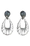 ALEXIS BITTAR CRYSTAL ENCRUSTED OMBRE PAISLEY EARRINGS,AB84E005000