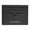 Alexander Mcqueen Logo Leather Card Holder In Black