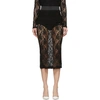 DOLCE & GABBANA DOLCE AND GABBANA BLACK LACE SKIRT