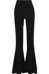 CUSHNIE ET OCHS CUSHNIE WOMAN CREPE FLARED PANTS BLACK,3074457345619849502