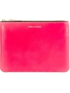Comme Des Garçons New Super Fluo Clutch In Pink/yellow