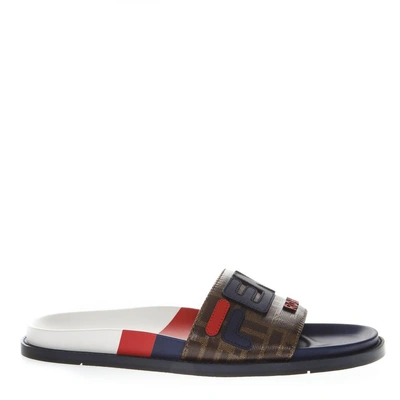 Fendi Mania Slides In Multicolor