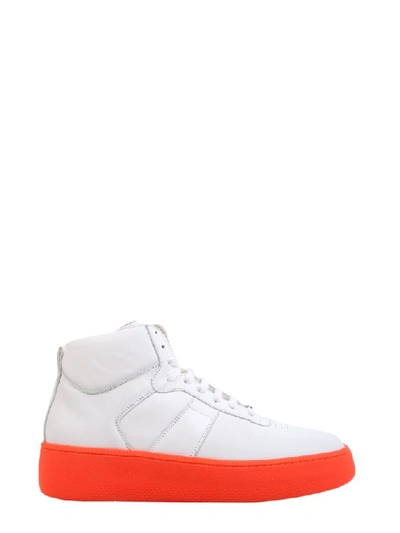 Maison Margiela High Top Sneakers In White