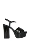 SAINT LAURENT SAINT LAURENT FARRAH STRAP PLATFORM SANDALS