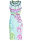 VERSACE VERSACE COLLECTION PRINTED PENCIL DRESS