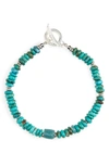 MIKIA Stone Bead Bracelet,183-M-007029