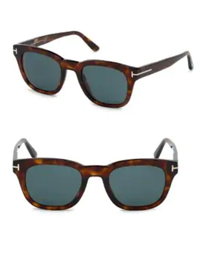 Tom Ford Men's Eugenio Square Sunglasses, 52mm In Brown