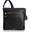 TUMI VOYAGEUR - CANTON LEATHER CROSSBODY BAG - BLACK,110021-1041