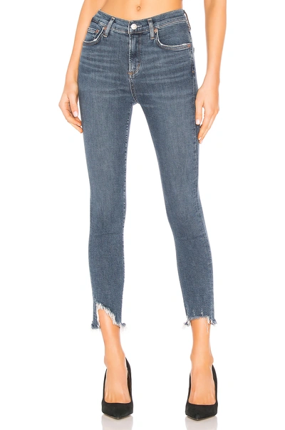 Agolde Sophie High Rise Crop Skinny Jeans In Discretion
