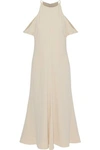 ELIZABETH AND JAMES COLD-SHOULDER CREPE DE CHINE MIDI DRESS,3074457345619759203