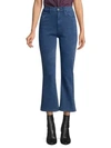 3X1 Empire Slim-Fit High-Rise Crop Flare Jeans