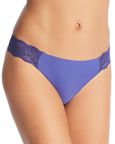 B.tempt'd By Wacoal B.bare Thong In Navy Blue