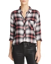 Rails Hunter Plaid Button-down Shirt In Black Taffy