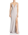 KATIE MAY PLUNGING CREPE GOWN,GSAK0162