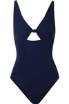 TORY BURCH KNOTTED CUTOUT SWIMSUIT