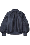 STINE GOYA EDDY HAMMERED-SATIN BLOUSE