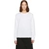 ACNE STUDIOS ACNE STUDIOS WHITE ELWOOD FACE LONG SLEEVE T-SHIRT