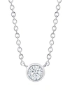 KWIAT DIAMOND CIRCLE PENDANT NECKLACE,N-9800-25-DIA-18KW