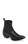 Frye Sacha Chelsea Leather Chelsea Booties In Black