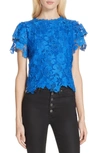 ALICE AND OLIVIA Glady Lace Crop Blouse,CC811L07011