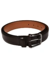 Tod's Brushed Leather Belt In Brown