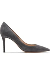 GIANVITO ROSSI 85 LEATHER PUMPS