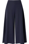 THE ROW MILDRO CROPPED RIBBED STRETCH-KNIT WIDE-LEG PANTS