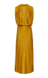 CUSHNIE PLEATED STRETCH-KNIT MIDI DRESS,716037