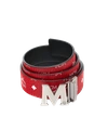 MCM Antique M Reversible Belt 1.75" in White Logo  Visetos,8809578701218