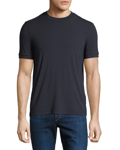 GIORGIO ARMANI MEN'S SOLID JERSEY CREWNECK T-SHIRT,PROD144682223