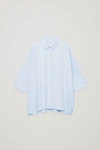 COS DRAPED WIDE-FIT SHIRT,0618620008