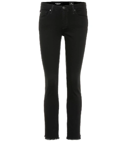 Ag The Legging High-rise Skinny Jeans In Super Black