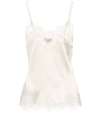 DOLCE & GABBANA LACE-TRIMMED SATIN CAMISOLE,P00353741