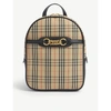 BURBERRY WOMEN'S BLACK 1983 CHECKED LINK BACKPACK