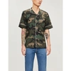 VALENTINO CAMOUFLAGE-PRINT SLIM-FIT COTTON SHIRT