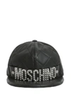 MOSCHINO MOSCHINO LOGO QUILTED EMBELLISHED CAP