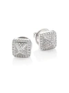 MARLI CLEO BY MARLI 18K WHITE GOLD STUD DIAMOND EARRINGS,400096310065