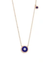 MARLI Coco Diamond & Lapis Lazuli 18K Rose Gold Pendant Necklace
